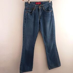Levi's boot cut low rise blue jeans 4mis M